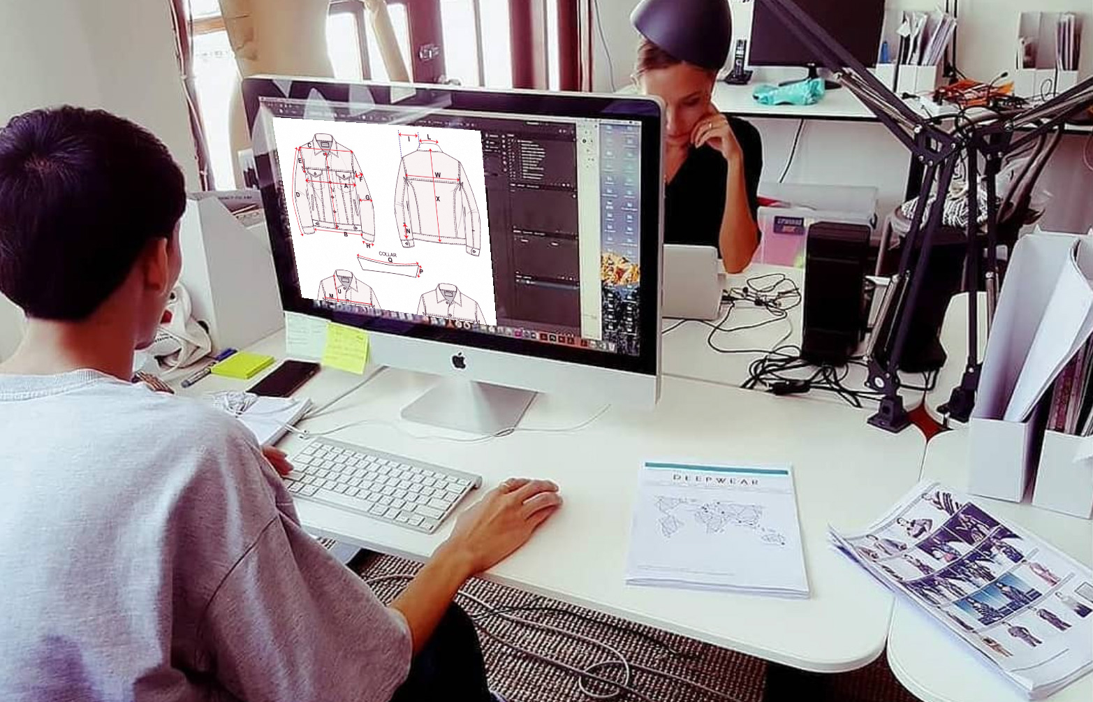 Deepwear team working on Fashion Techpacks