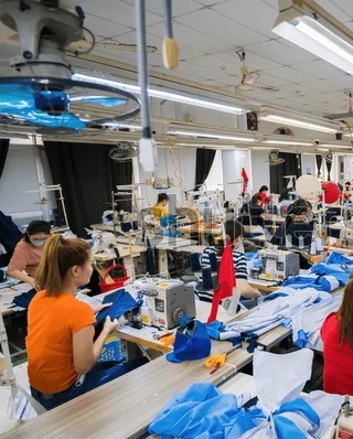Clothing manufacturing factories